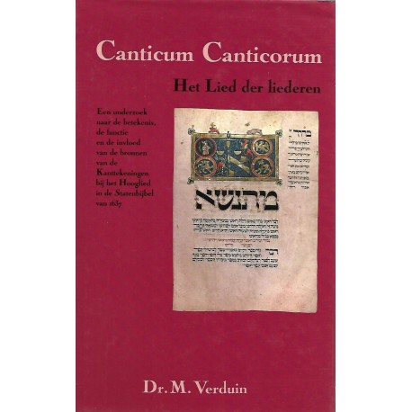 Verduin, Dr. M. - Canticum Canticorum