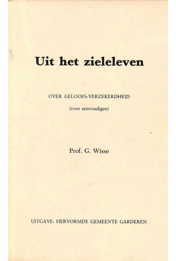 Wisse, Prof. G. - Uit het...