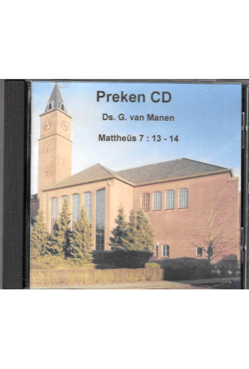 Manen, Ds. G. van - Preekcd...
