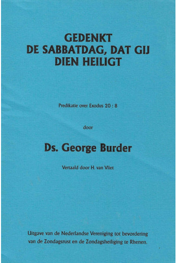 Burder, Ds. George -...